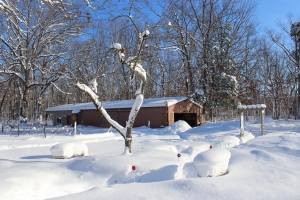 Pole barn in snow good